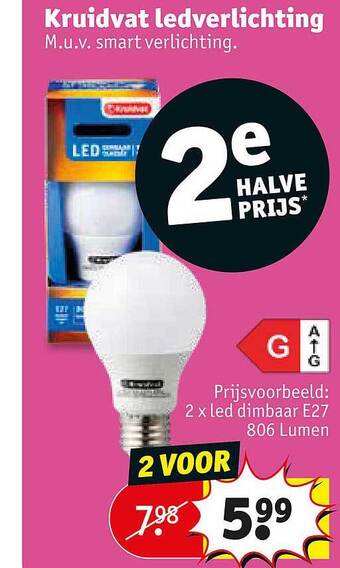 Kruidvat Kruidvat ledverlichting aanbieding