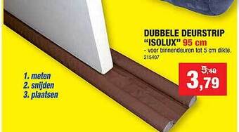Hubo Dubbele deurstrip aanbieding