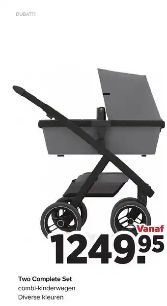Baby-Dump Two complet set combi-kinderwagen dubatti aanbieding