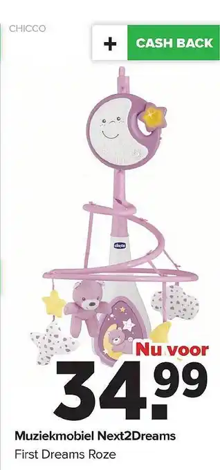 Baby-Dump Muziekmobiel next2dreams chicco aanbieding
