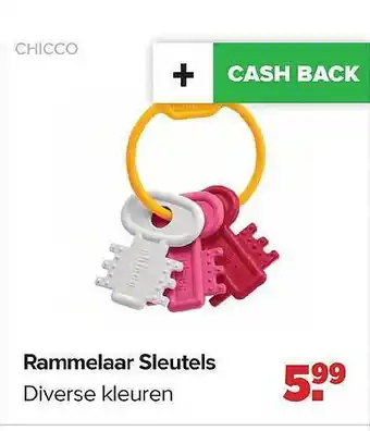 Baby-Dump Rammelaar sleutels chicco aanbieding