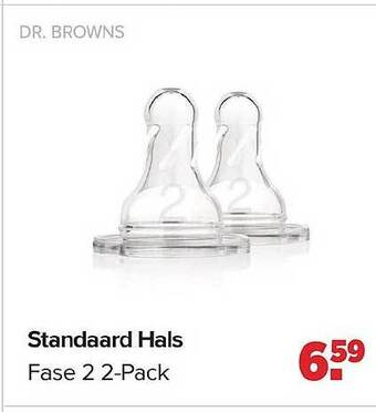 Baby-Dump Standaard hals dr. browns aanbieding