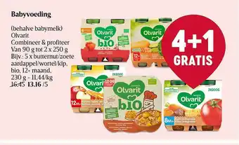 Delhaize Babyvoeding 4+1 gratis aanbieding