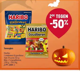 Delhaize Snoepjes haribo 2de tegen -50% aanbieding