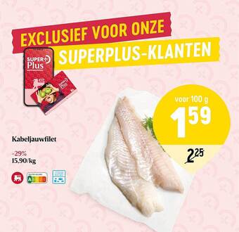 Delhaize Kabeljauwfilet aanbieding
