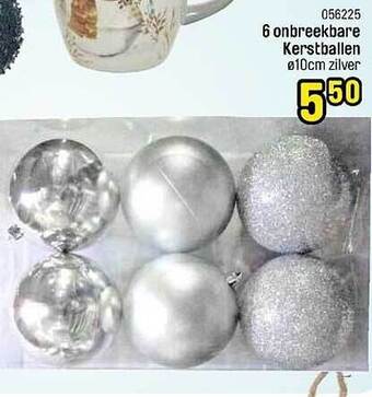 Happyland 6 onbreekbare kerstballen aanbieding