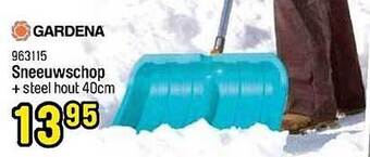 Happyland Gardena sneeuwschop + steel hout 40cm aanbieding