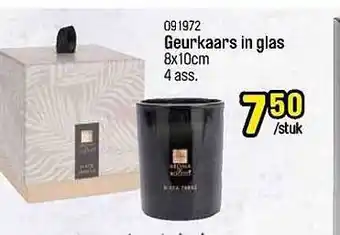Geurkaars in glas
