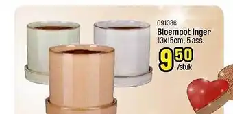 Happyland Bloempot inger aanbieding