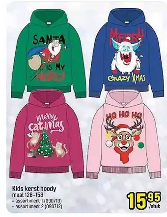 Happyland Kids kerst hoody aanbieding