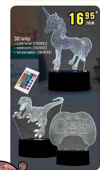 Happyland 3d lamp aanbieding