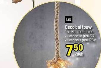 Happyland Deco bal touw aanbieding
