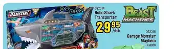 Happyland Robo shark transporter garage monster mayhem beast machines aanbieding