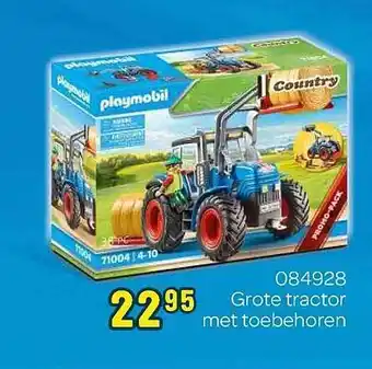 Happyland Grote tractor met toebehoren playmobil aanbieding