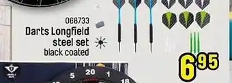 Happyland Darts longfield steel set aanbieding