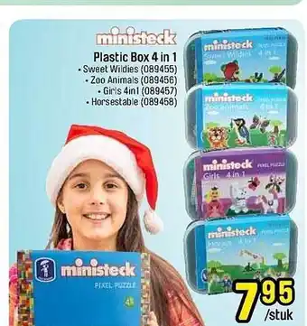 Plastic box 4 in 1 ministeck