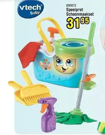 Happyland Vtech speelpret schoonmaakset aanbieding