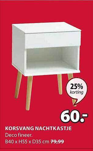 Jysk Korsvang nachtkastje aanbieding