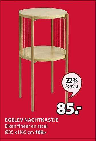 Jysk Egelev nachtkastje aanbieding