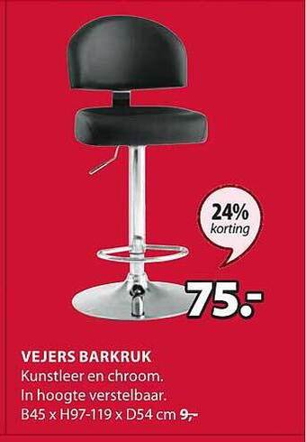 Jysk Vejers barkruk aanbieding