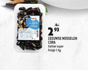 Louis Delhaize Zeeuwse mosselen cora aanbieding