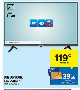 Hyper Carrefour Neufunk ledtv aanbieding