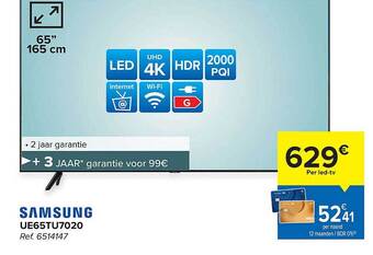 Hyper Carrefour Samsung ledtv aanbieding