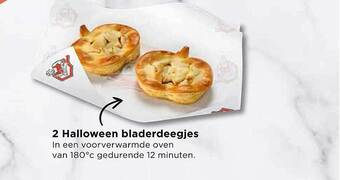 2 halloween bladerdeegjes