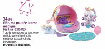 Elfie, ma poupee licorne magique - 32160135