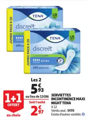 Serviettes Incontinence Maxi Night Tena