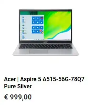 Krëfel Acer | Aspire 5 A515-56G-78Q7 Pure Silver aanbieding