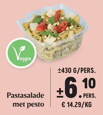 Buurtslagers Pastasalade met pesto ±430G/pers. aanbieding