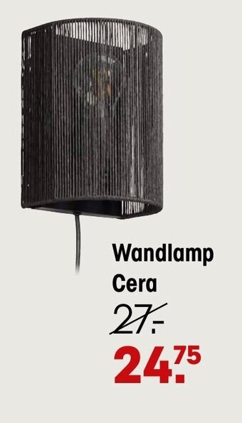 Kwantum Wandlamp Cera aanbieding