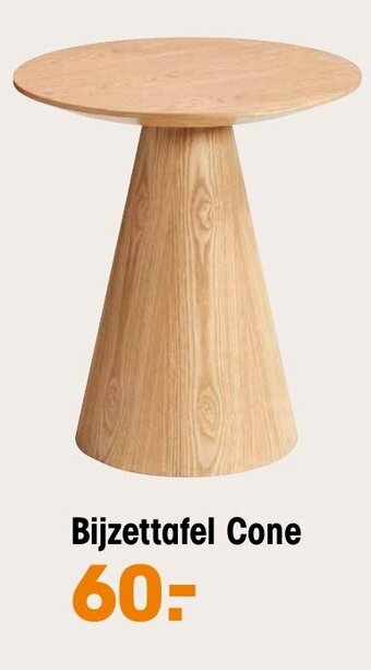 Kwantum Bijzettafel Cone aanbieding
