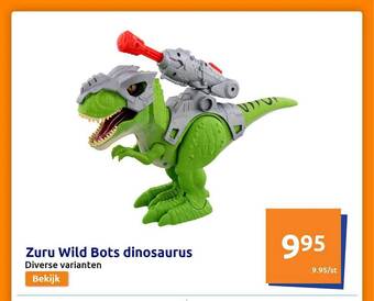 Action Zuru wild bots dinosaurus aanbieding