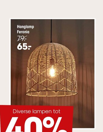 Kwantum Hanglamp Feronia aanbieding