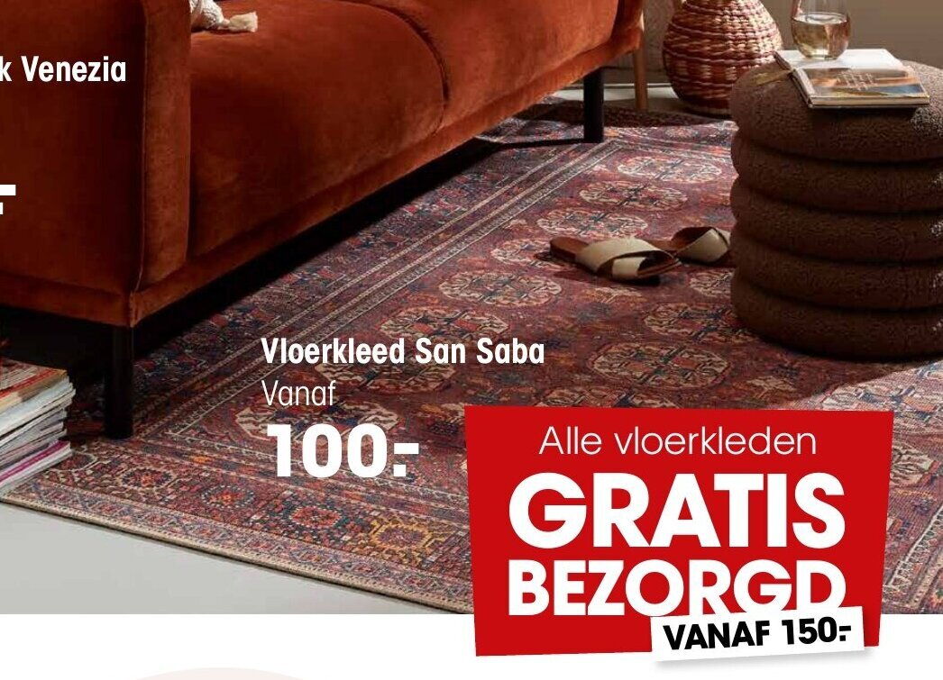 Vloerkleed San Saba promotie bij Kwantum