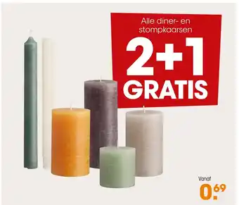 Alle Diner- en Stompkaarsen