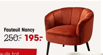 Kwantum Fauteuil Nancy aanbieding