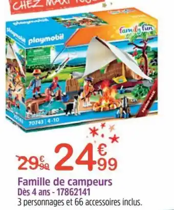 Playmobil Famille De Campeurs Des 4 Ans - 17862141