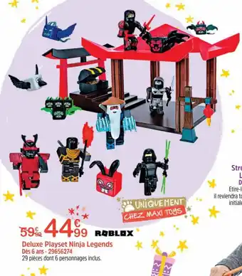 Maxi Toys Deluxe Playset Ninja Legends Des 6 ans - 29656274 aanbieding