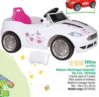 La Piece Voiture Electrique Blanche 18734462