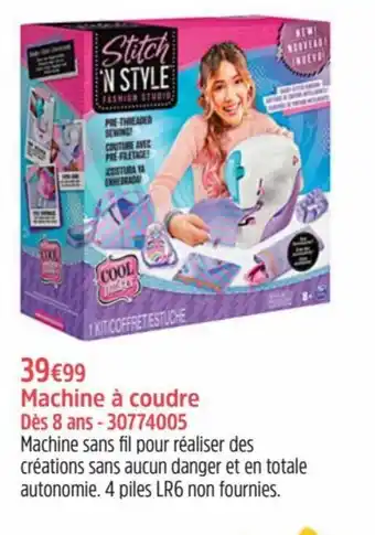 Maxi Toys Machine a coudre des 8 ans - 30774005 aanbieding