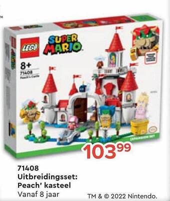 71408 uitbreidingsset: peach' kasteel