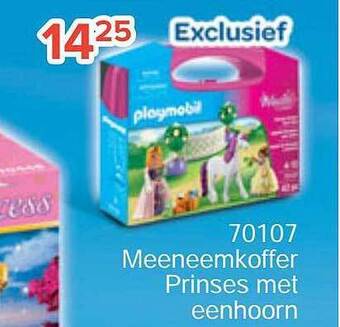 Euroshop 70107 meeneemkoffer prinses met eenhoorn aanbieding