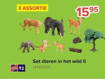 Euroshop Set dieren in het wild ii aanbieding