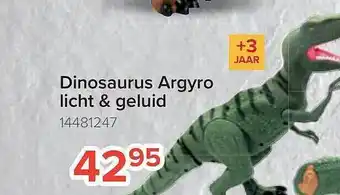 Euroshop Dinosaurus argyro licht & geluid aanbieding