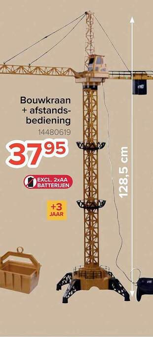 Euroshop Bouwkraan + afstandsbediening aanbieding