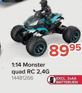 1:14 monster quad rc 2,4g