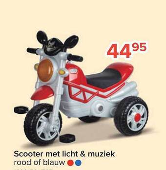 Euroshop Scooter met licht & muziek aanbieding